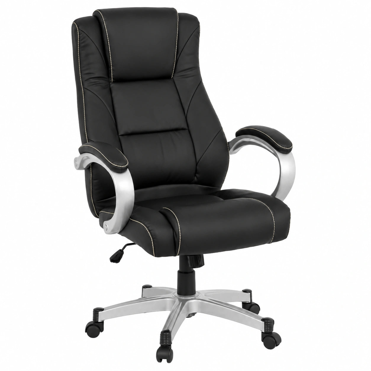 Bureau, en cuir, coloris noir, pour l’espace de travail