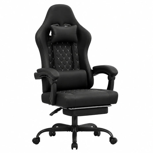 Bureau, en tissu, coloris noir et blanc, pour l’espace de travail