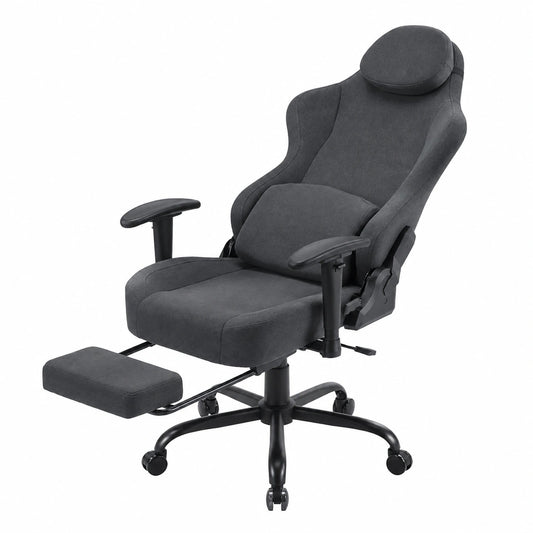 Bureau, en tissu, pivotant, réglable, coloris gris, pour l’espace de travail