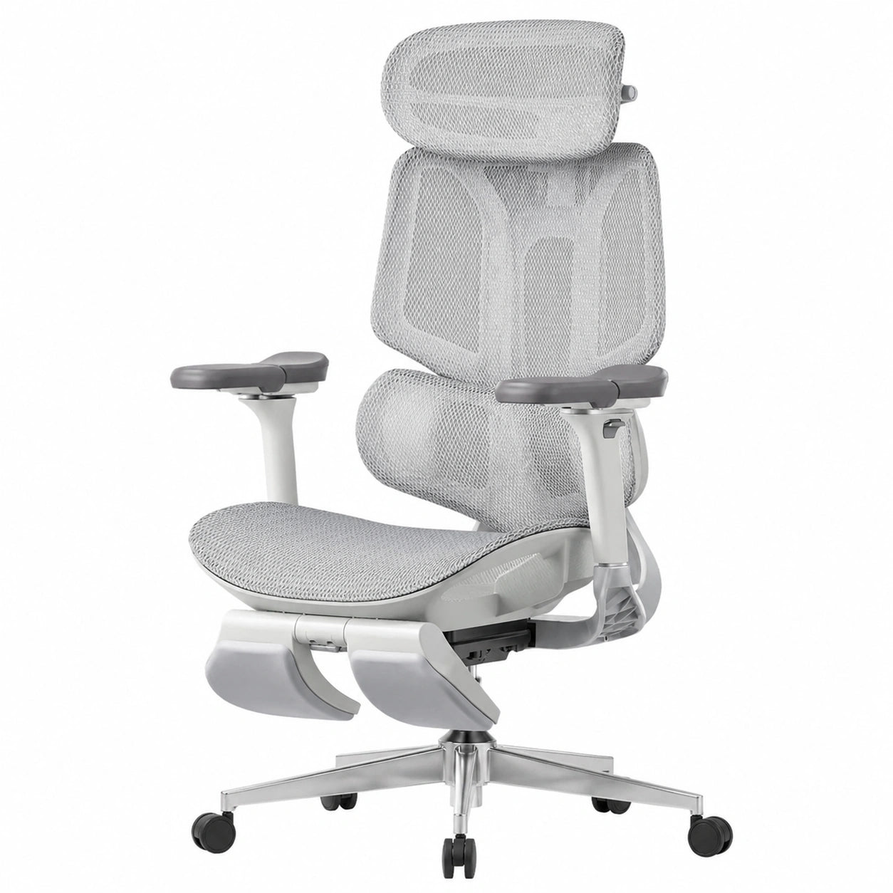 Bureau, réglable, coloris gris, pour l’espace de travail