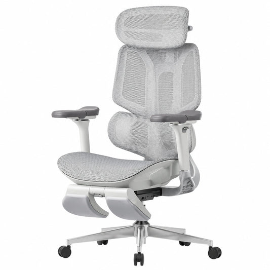 Bureau, réglable, coloris gris, pour l’espace de travail