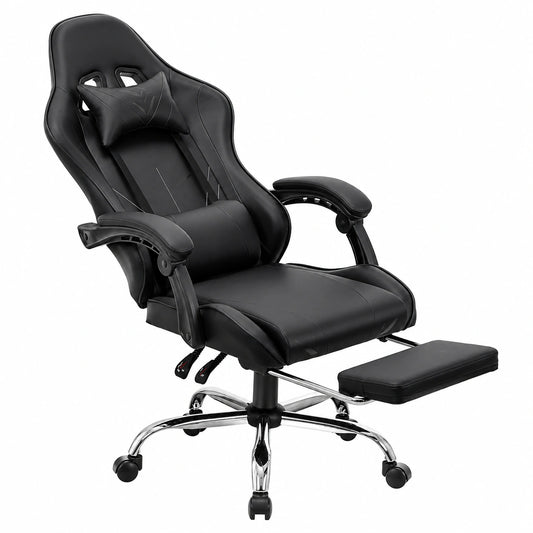 Chaise de bureau, pivotant, réglable, coloris noir, pour l’espace de travail