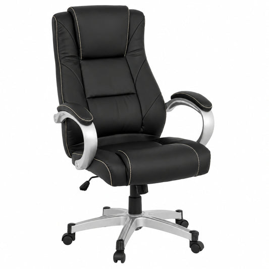 Bureau, en cuir, coloris noir, pour l’espace de travail