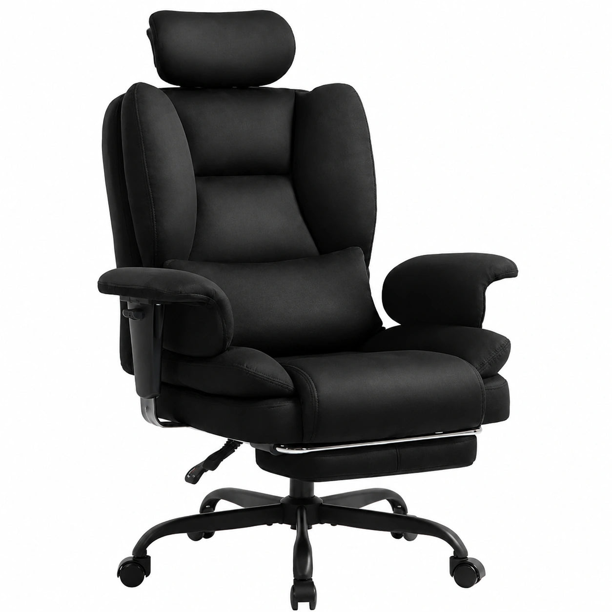 Fauteuil, réglable, coloris noir, pour le salon ou la chambre
