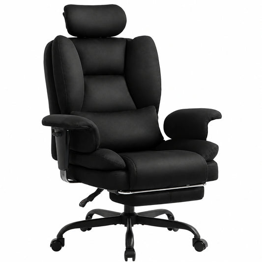 Fauteuil, réglable, coloris noir, pour le salon ou la chambre