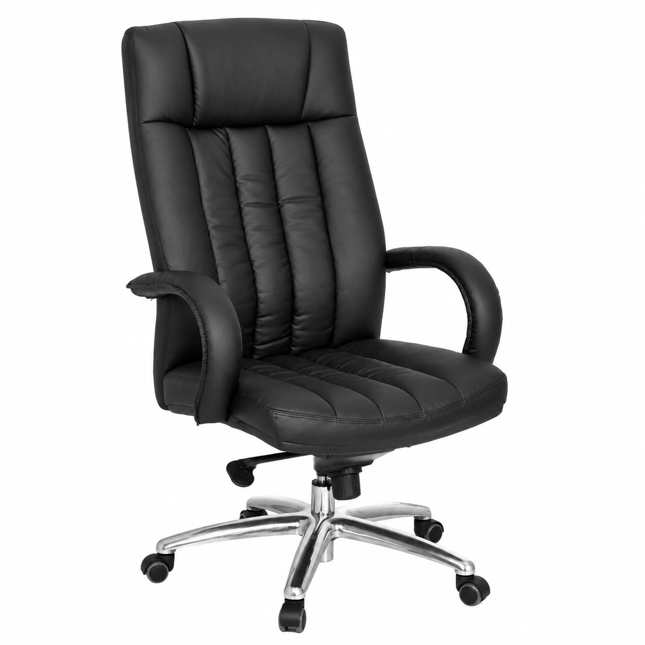 Bureau, pivotant, en similicuir, coloris noir, pour l’espace de travail