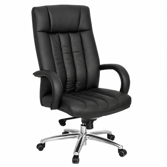 Bureau, pivotant, en similicuir, coloris noir, pour l’espace de travail
