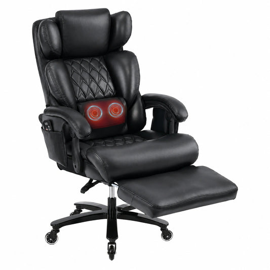 Bureau, en cuir, coloris noir, pour l’espace de travail