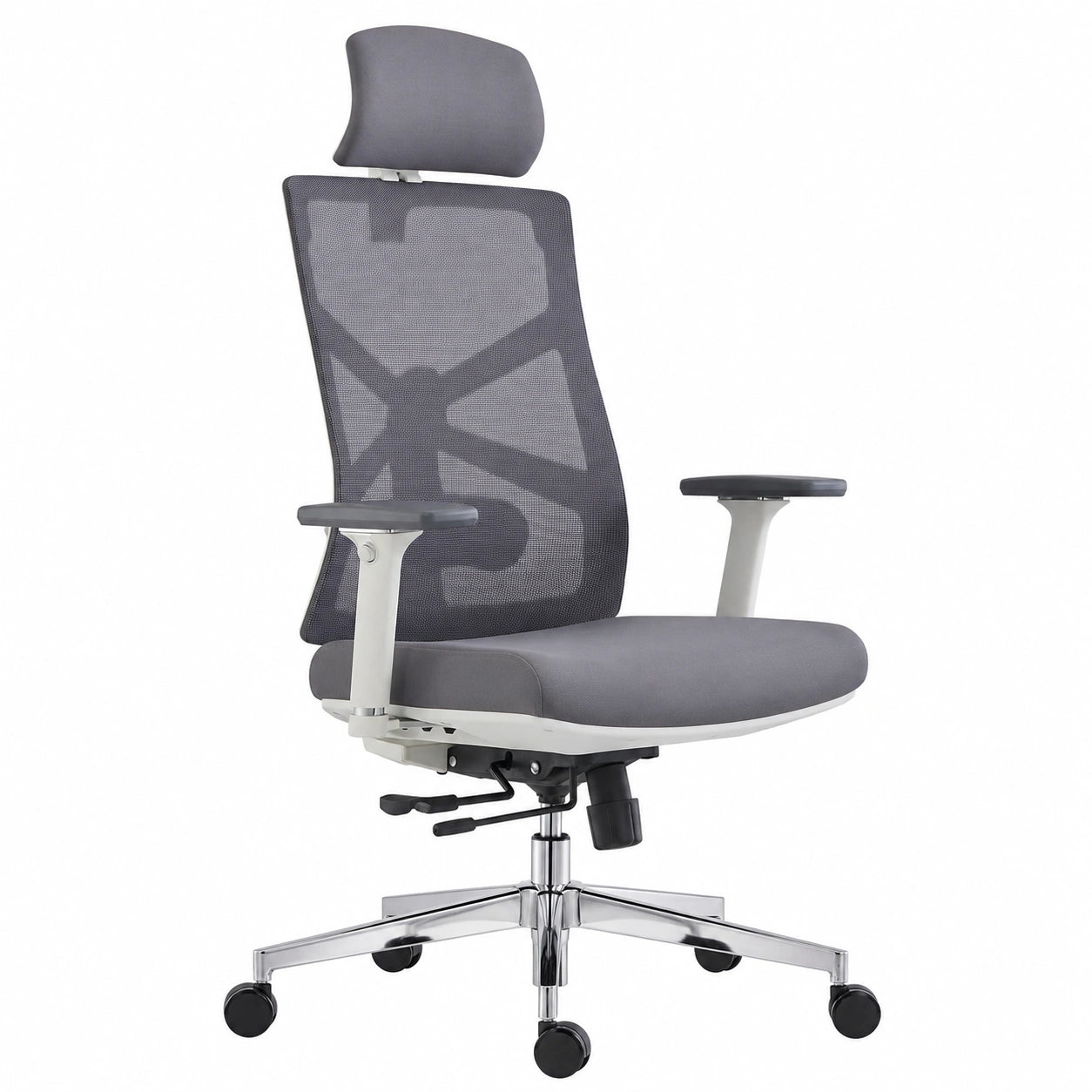 Bureau, réglable, coloris blanc, pour l’espace de travail