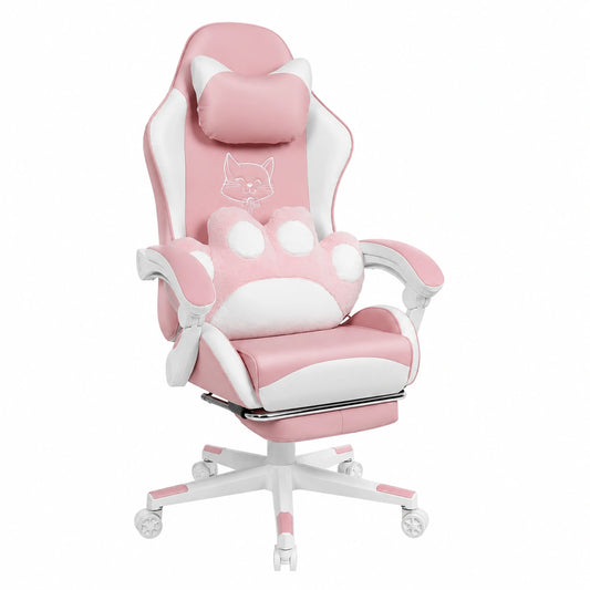 Fauteuil, coloris blanc et rose, pour le salon ou la chambre
