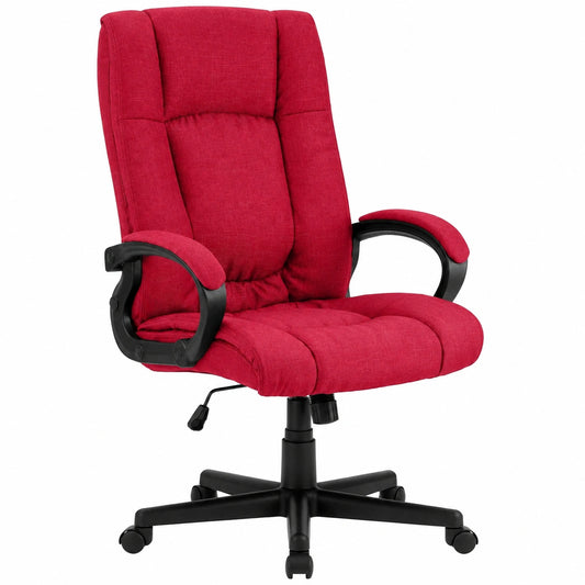 Bureau, pivotant, réglable, sur roulettes, coloris rouge, pour l’espace de travail