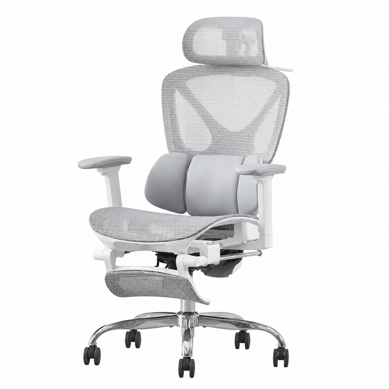Bureau, pivotant, réglable, coloris gris, pour l’espace de travail