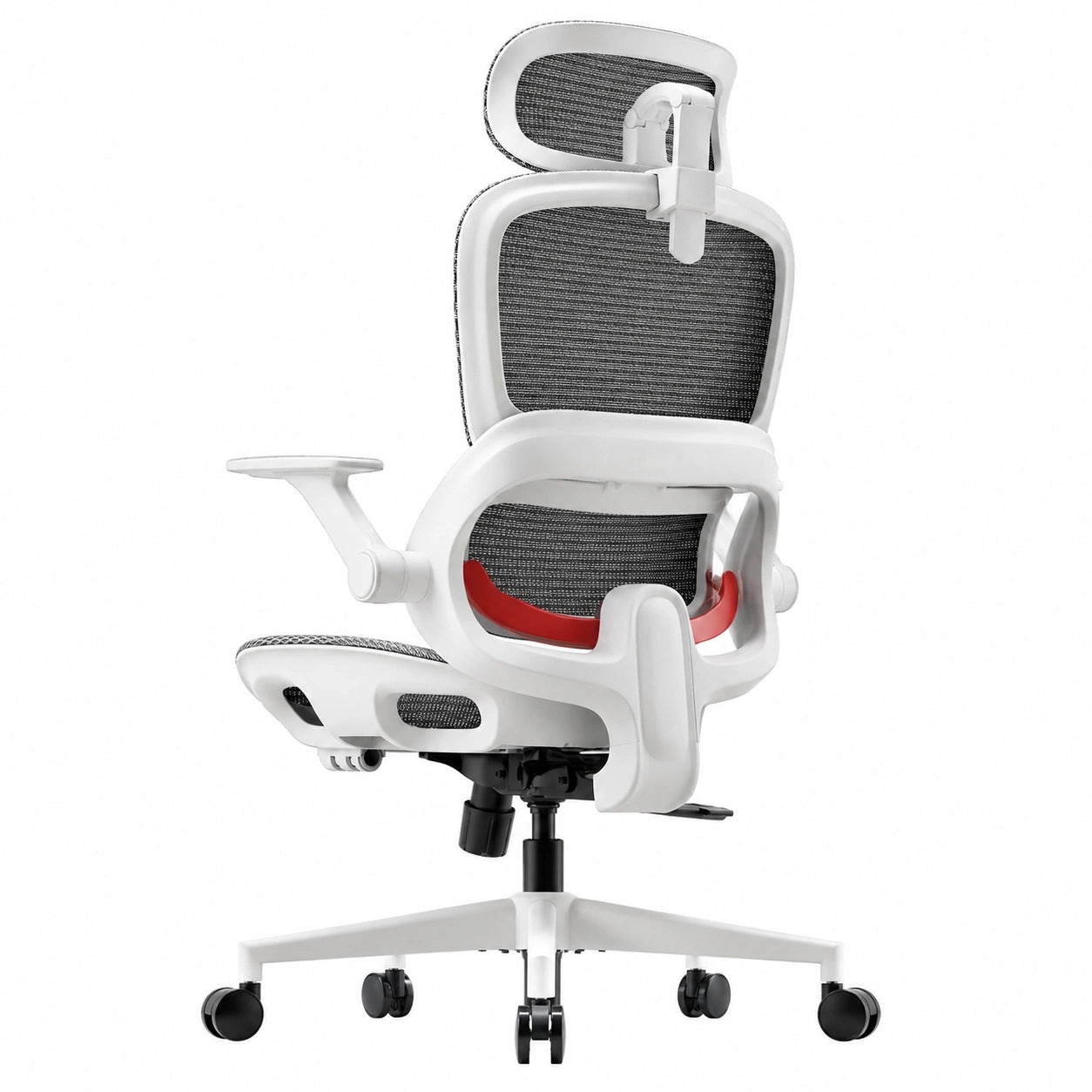 Bureau, coloris blanc et gris, pour l’espace de travail