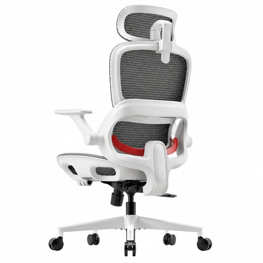 Bureau, coloris blanc et gris, pour l’espace de travail