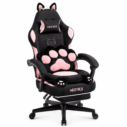 Fauteuil, coloris noir et rose, pour le salon ou la chambre